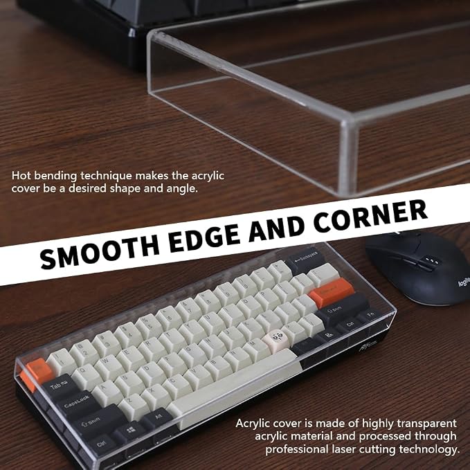 Acrylic Keyboard Dust Cover, 87 Keys Transparent Mechanical Keyboard Protective - Image 5