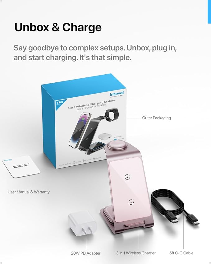 Intoval 3 in 1 Wireless Charging Station - Image 7