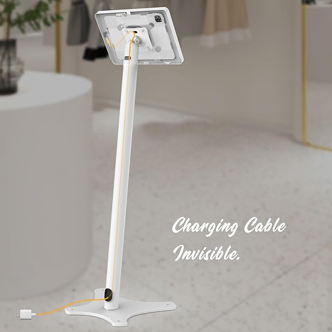 Tablet Kiosk Floor Stand, All Metal Rotate Lockable - Image 8