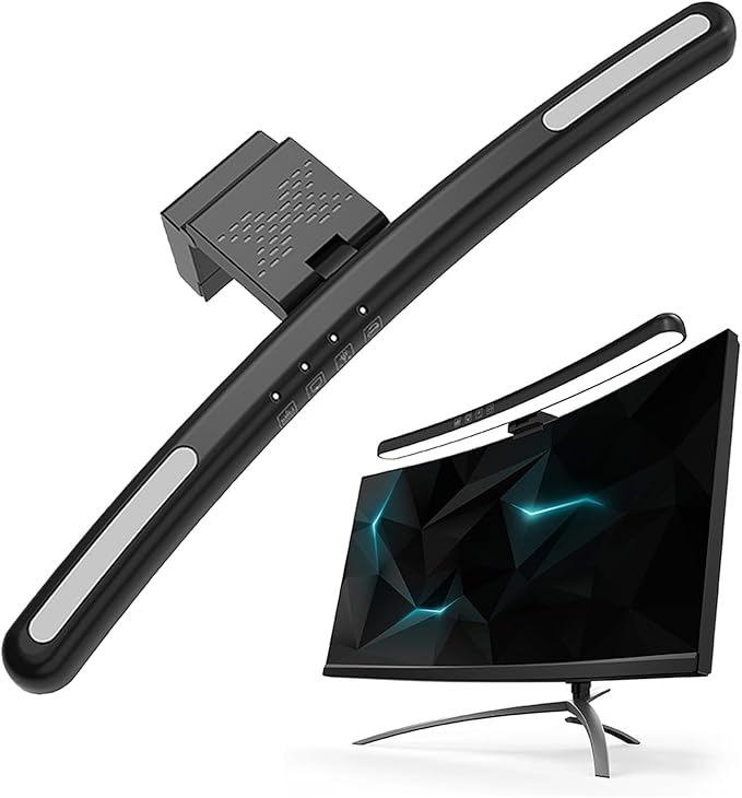 Curved Monitor Light Bar for 24-27 Inch Curved Screens Light Bar by KeoPauls