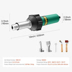 VEVOR Hot Air Plastic Welder, 1600W Hot Air Torch Pistol, 122-1112℉ PVC TPO - Image 7