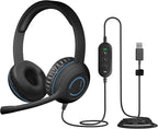 Cyber Acoustics Stereo USB Headset, in-line Controls by CyberAcoustics