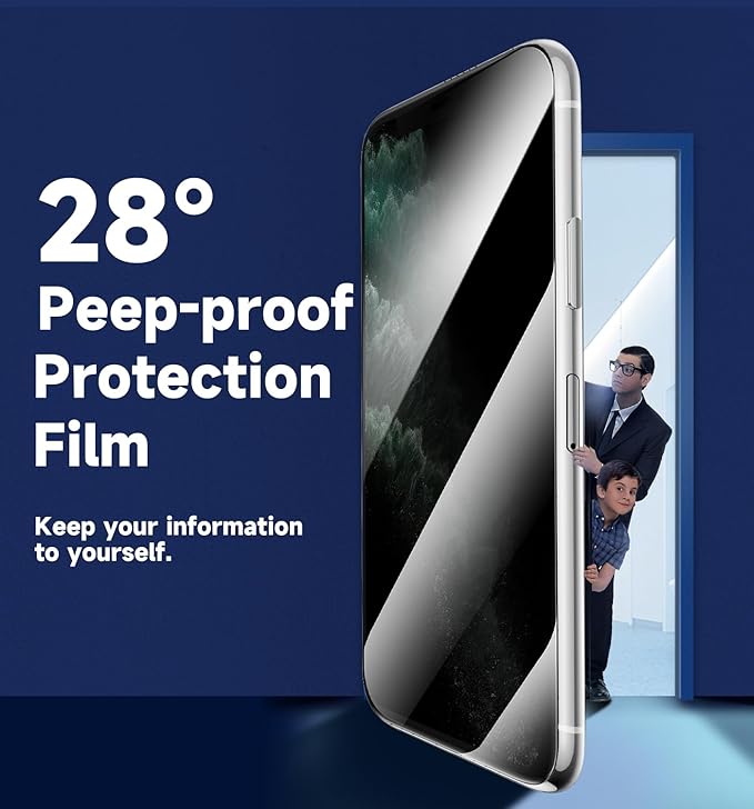 MAGIC JOHN 2 Pack for iPhone 11/iPhone XR 6.1 inch Privacy Glass Screen - Image 6