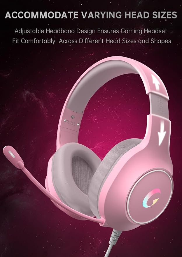 CM7002 Gaming Headset for PS5, Xbox Series, Surround Sound RGB Gaming Headphones - Image 8