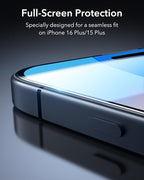ESR 3 Pack for iPhone 16 Plus/iPhone 15 Plus Screen Protector, Full Coverage - Image 6