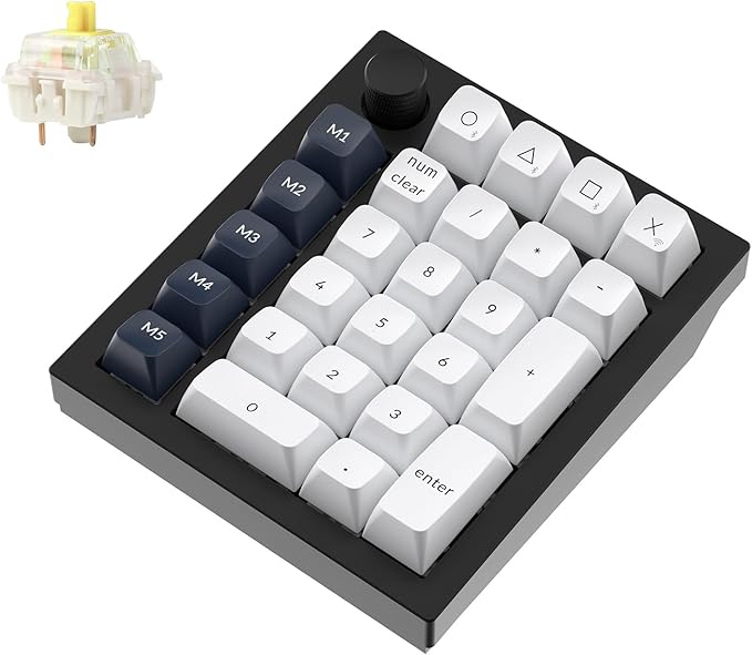 Keychron Q0 Max Wireless Custom Mechanical Numpad, 2.4 GHz/Bluetooth 5.1/Wired by Keychron