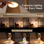 WILIT Wireless Lamp Shades for Table Lamps, 3-Level Brightness Wine Bottles Lamp - Image 5