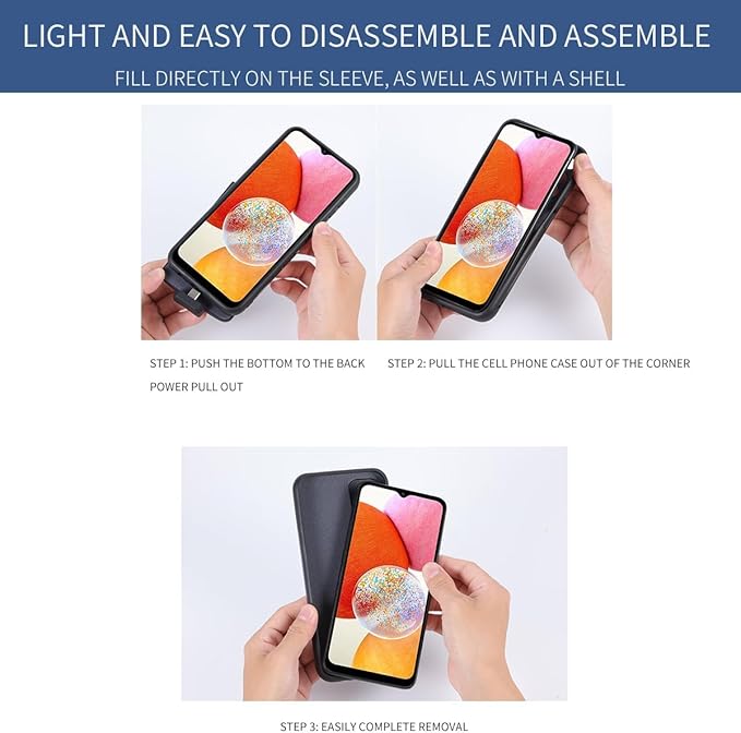 Fey Battery Case for Galaxy A34, Extended Charging Cases for Samsung Galaxy A34 - Image 6