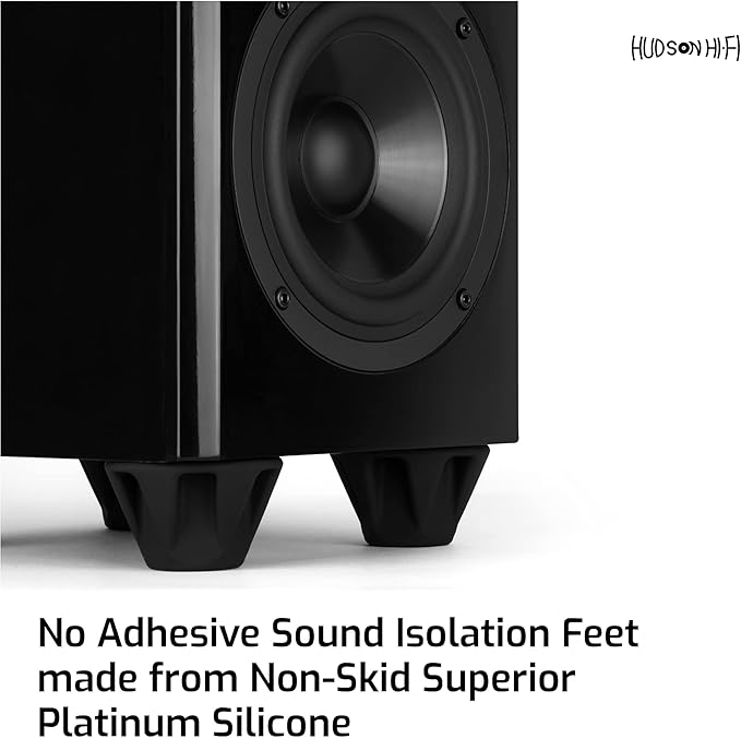 Speaker Isolation Feet – 4-Pack 1.5" Bigfoot Rubber Pads – Non-Adhesive - Image 3