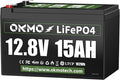 12V 15Ah Lithium Battery, Rechargeable LiFePO4 4000+ Cycles Rechargeable by OKMOBeYourHomePowerBackup