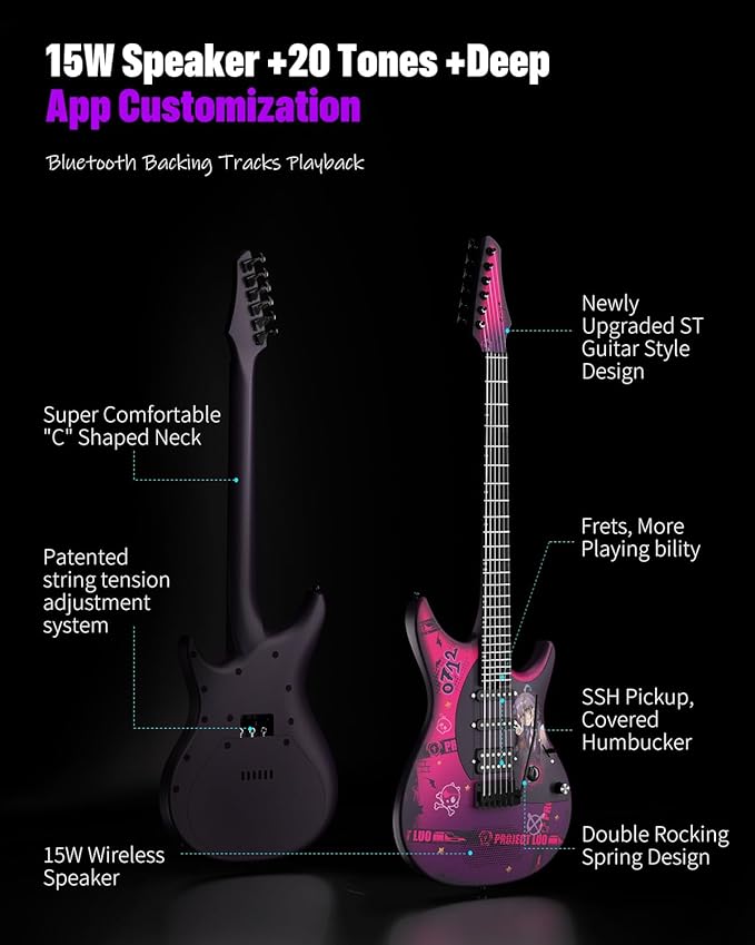 Enya Inspire 39" Smart Electric Guitar - Image 2