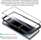 iPhone 14 Pro Screen Protector Tempered Glass Compatible - Image 4