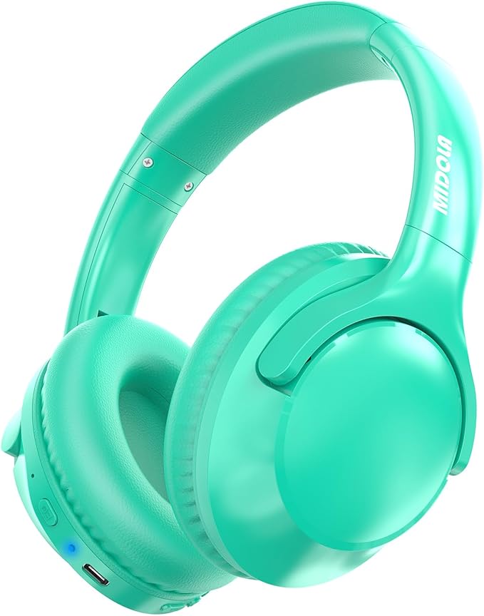 MIDOLA Bluetooth Headphones Over Ear 68H Playtime 6 EQ Wireless Headset by KidsHeadphonesBluetoothWirelessWire