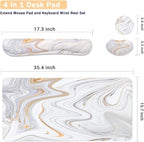 4-in-1 Large Gaming Mouse Pad, Keyboard Wrist Rest Pad & Wrist Support Mousepad - Image 4
