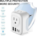 2 Pack European Travel Plug Adapter, VYLEE International Travel Adapter - Image 5