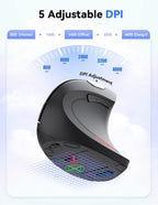 TECKNET 2.4G Ergonomic Mouse Vertical Wireless - Image 3