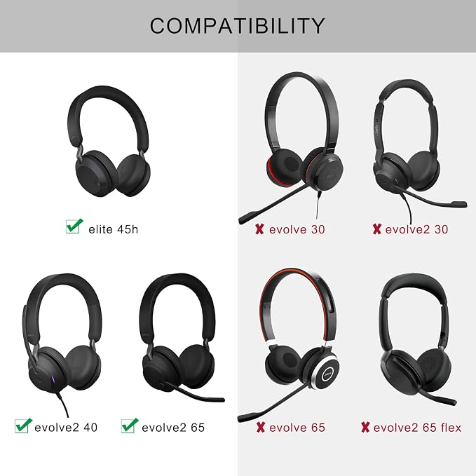 Ear Pads for Jabra Elite 45h - Image 2