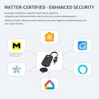 Minoston Matter Outdoor Smart Plug WiFi Heavy Duty Plug-in Outlet IP65 - Image 4