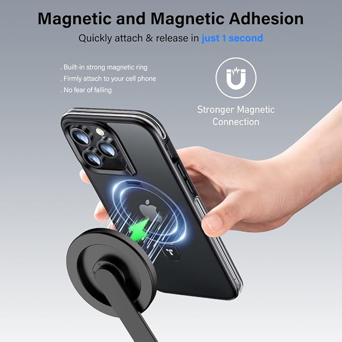 PHOPIK 35" Magnetic Selfie Stick Phone Tripod, Extendable Phone Tripod - Image 2