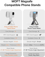 MOFT Phone Stand, Magnetic Phone Tripod Stand Stain-Resistant MOVAS Leather & - Image 7