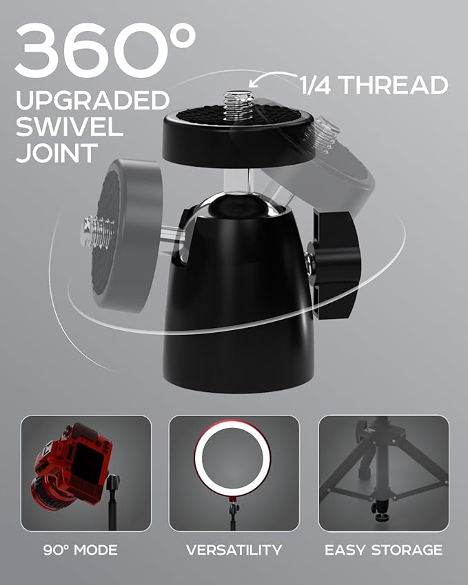 Projector Tripod Stand, Height Adjustable 27" to 62" & Floor Projector Stand - Image 5
