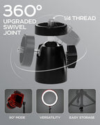 Projector Tripod Stand, Height Adjustable 27" to 62" & Floor Projector Stand - Image 5