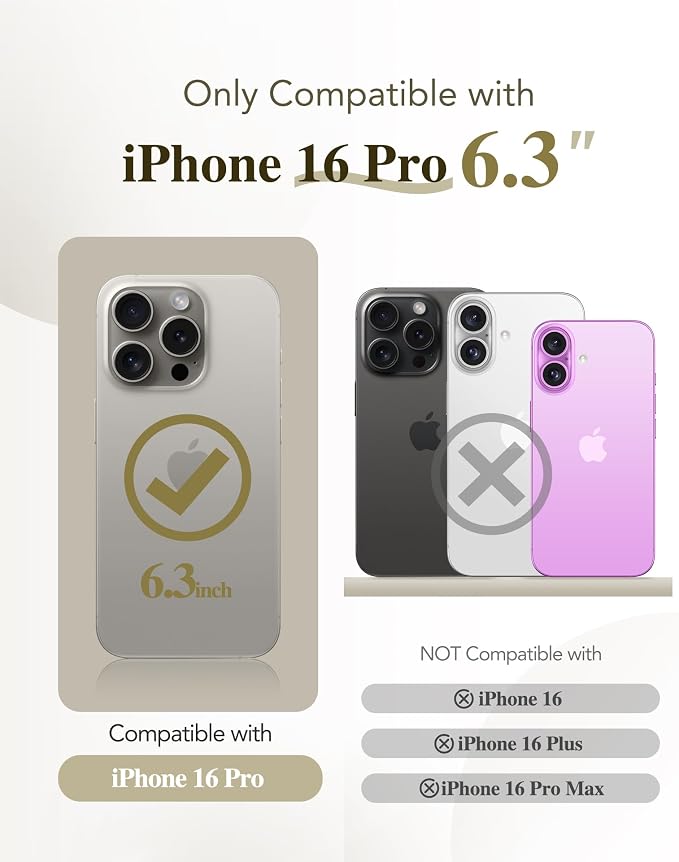 BERFY Magnetic for iPhone 16 Pro Case, Compatible - Image 2