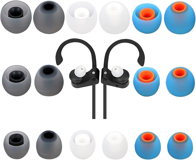 Earbud Tips Ear Bud Tips Soft Anti Slip Washable and Reusable Silicone by Unknown
