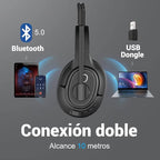Bluetooth Headset for PC, Wireless Computer Headphone - Image 2