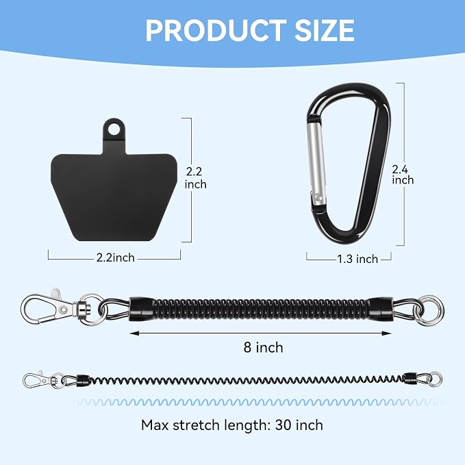 SHANSHUI Phone Lanyard, Cell Phone Lanyard Tether Pads Compatible - Image 4