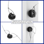 Yookeer 40 Pcs Magnetic Zip Tie Mount Base Black Magnetic Cable Clips Wire - Image 6