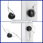 Yookeer 30 Pcs Magnetic Zip Tie Mount Base Black Magnetic Cable Clips Wire - Image 6