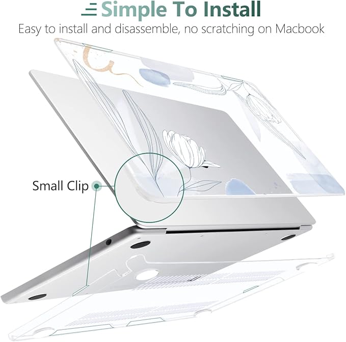 MEEgoodo Case for MacBook Air M4/M3/M2 13.6 inch 2025 2024 2022, Fit Model - Image 5