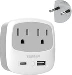 European Travel Plug Adapter, TESSAN Type C Adaptor by TESSAN