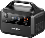 GRECELL Portable Power Station 600, 110V/600W Solar Generator, 460Wh Backup by GRECELLPOWERSTATION
