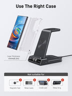 Wireless Charger for Samsung Charging Station, 3 in 1 Android Phone Charger for - Image 6