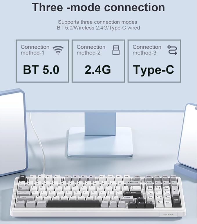 x Aula F99 Pro Wireless Mechanical Keyboard - Image 2