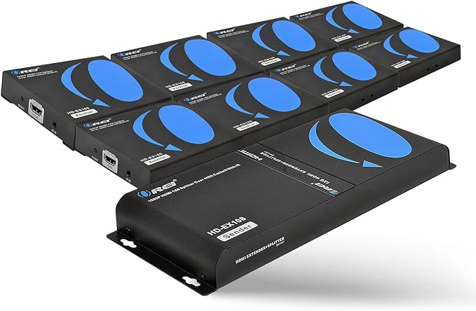 OREI 1080P 1x8 HDMI over Ethernet Extender Splitter CAT6/7 Over Cable Full HD by OREI