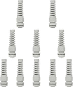 LeMotech 10Pcs NPT 1/4" IP68 Waterproof Cable Gland Flex Spiral Strain Relief by LeMotech