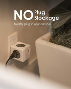Allocacoc PowerCube Original USB; 4 Outlets Surge Protector 2 USBs Cubic Multi - Image 3