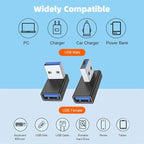 AreMe 90 Degree USB 3.0 Adapter 4 Pack, Up and Down Angle, Left and Right Angle - Image 5