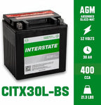 Interstate Batteries YIX30L-BS 12V 30Ah Powersports Battery 400CCA - Image 3