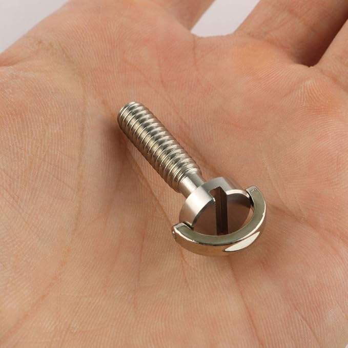 E-outstanding D Ring Hinged Screw 2PCS 1/4-20 Thread D-Ring Stainless Steel - Image 5
