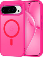 Magnetic for Google Pixel 9 Pro XL Case, Shockproof Slim Translucent Matte by Casehas