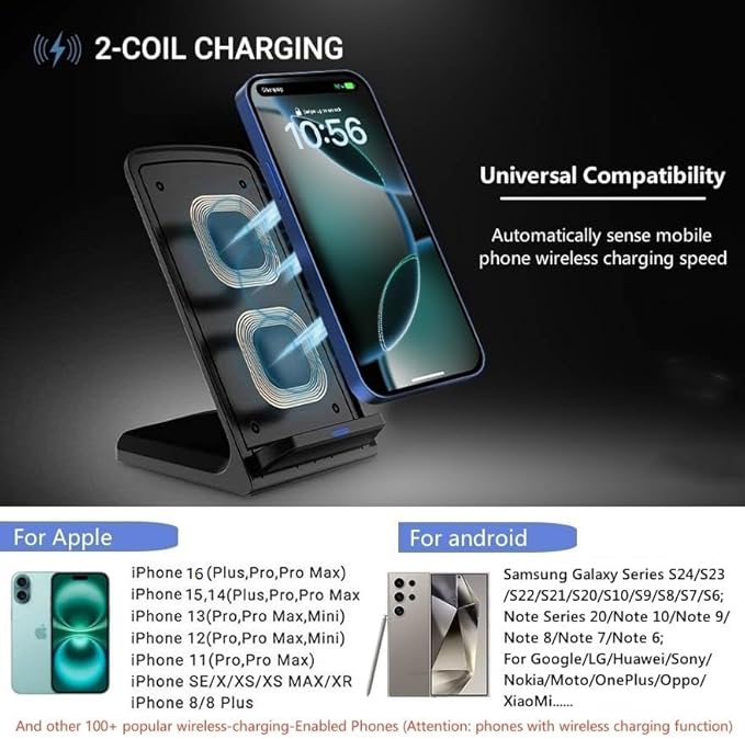 20W Fast Wireless Charger, Wireless Charging Stand Compatible - Image 3