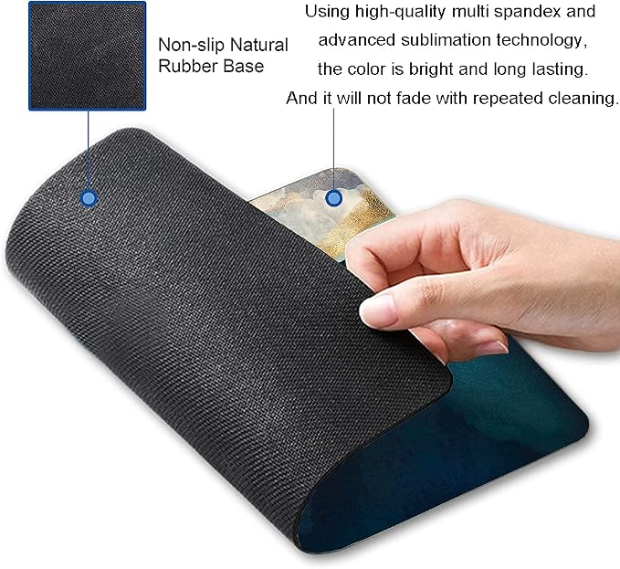 Whale Mouse Pad, Animals Art Mouse Pads, Mouse Mat Square Waterproof Mouse Pad - Image 2