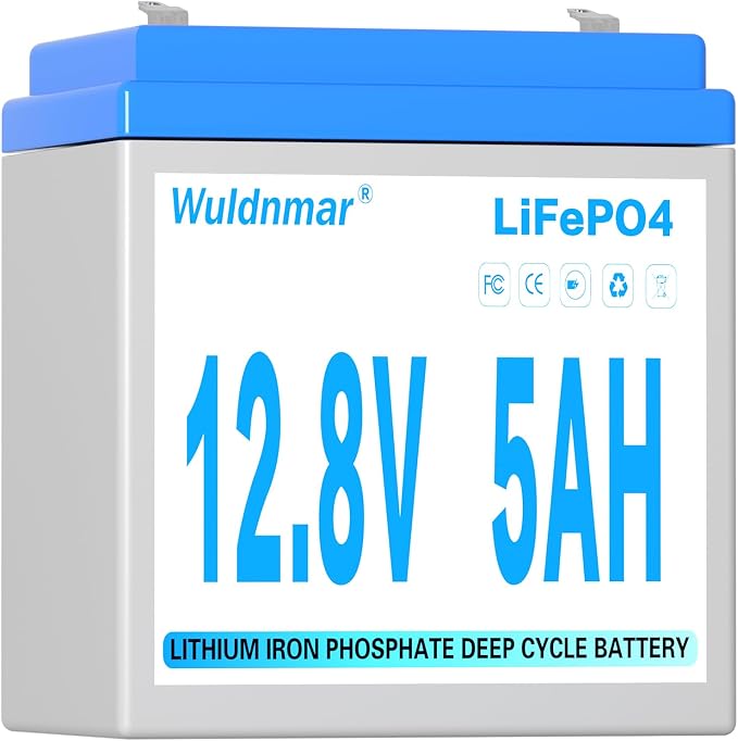 12V 5Ah LiFePO4 Battery, Lithium Battery by Wuldnmar