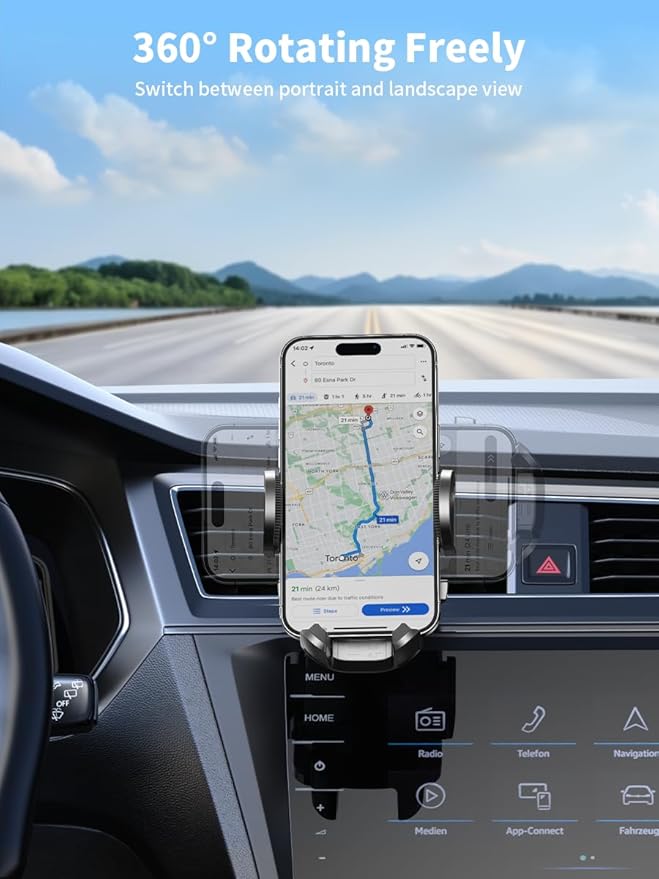 Nycetek 2025 Upgraded Car Vent Phone Mount 360° Rotation, Universal Cellphone - Image 7