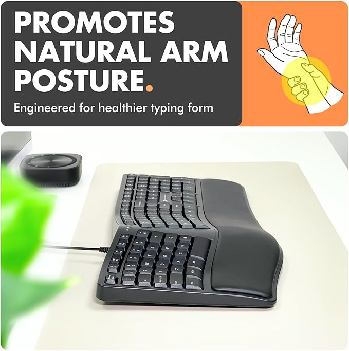 X9 Wired Ergonomic Keyboard - Image 3