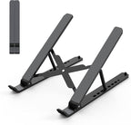 Laptop Stand for Desk, Adjustable Laptop Riser ABS+Silicone Foldable Portable by Tonmom